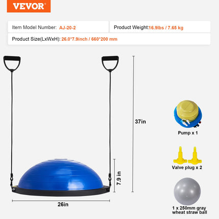 Pusiausvyros treniruoklis VEVOR AJ-20-2, 680 kg keliamoji galia