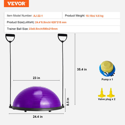 Pusiausvyros treniruoklis VEVOR AJ-22-1, 60 cm