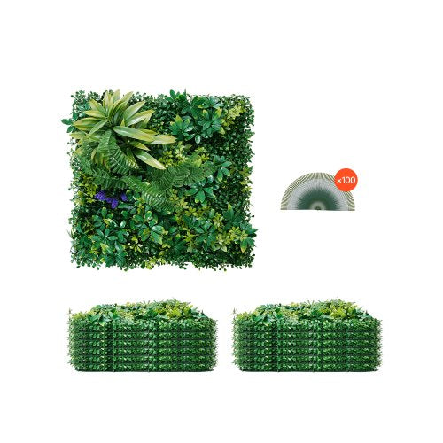 Dirbtinės žolės sienelės VEVOR JNP02001, 12 vnt.