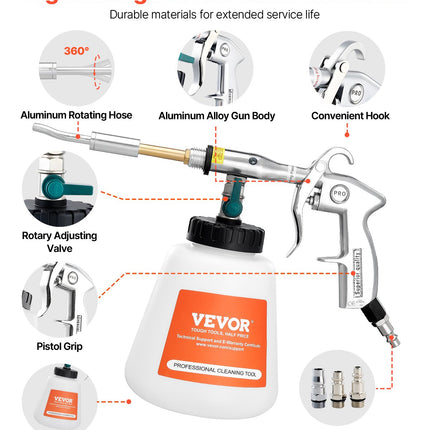 Pneumatinis automobilių valymo pistoletas VEVOR HCL-01, 6–9,2 bar