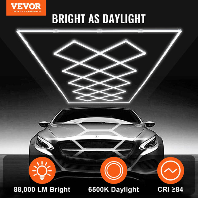 LED garažo apšvietimo sistema VEVOR ZT2017, 88000 lm