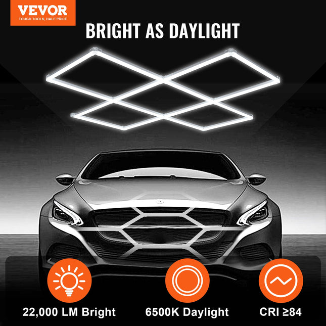 LED garažo apšvietimo sistema VEVOR ZT1012, 22000 lm