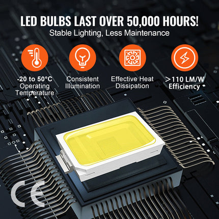 LED garažo apšvietimo sistema VEVOR ZT1012, 22000 lm