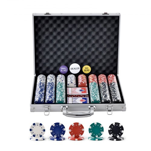Pokerio žetonų rinkinys VEVOR YC-500-1, 500 vnt.
