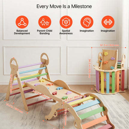 Montessori laipiojimo rinkinys VEVOR ZYS001, 9-in-1, 68 kg apkrova