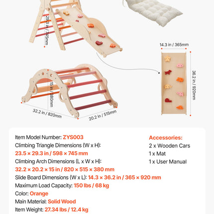 Montessori laipiojimo rinkinys VEVOR ZYS003, 9-in-1