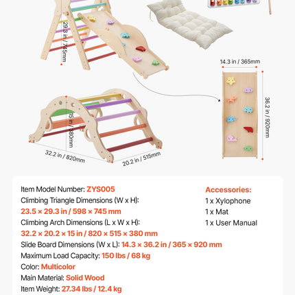Montessori laipiojimo rinkinys VEVOR ZYS005, 9-in-1