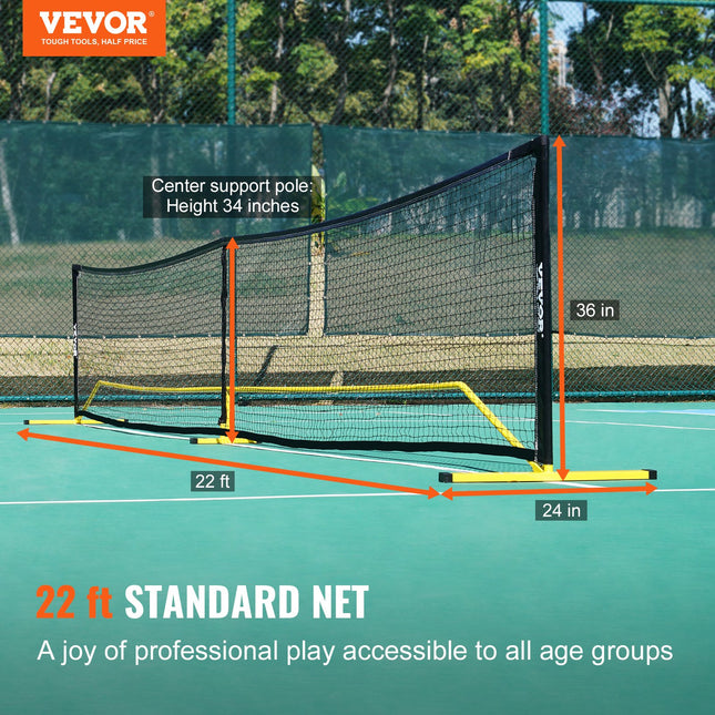 Nešiojamas „Pickleball“ tinklas VEVOR JH-502, 6,7 m ilgio
