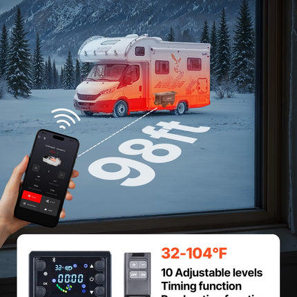 Dyzelinis oro šildytuvas VEVOR ZM8008, 8 kW