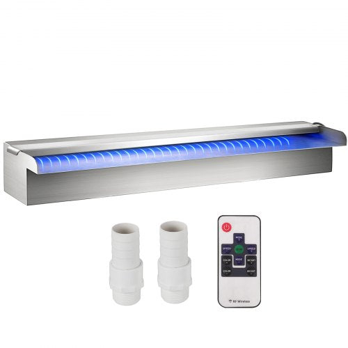 Baseino krioklys VEVOR Stačiakampis, 60 cm ilgio su LED apšvietimu