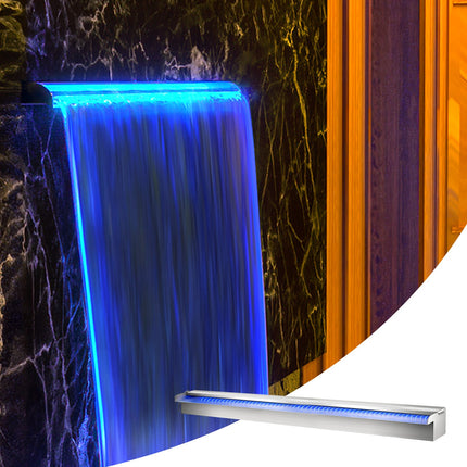 Dekoratyvinis krioklys baseinui PQSB-8283, 90 cm ilgio su LED apšvietimu