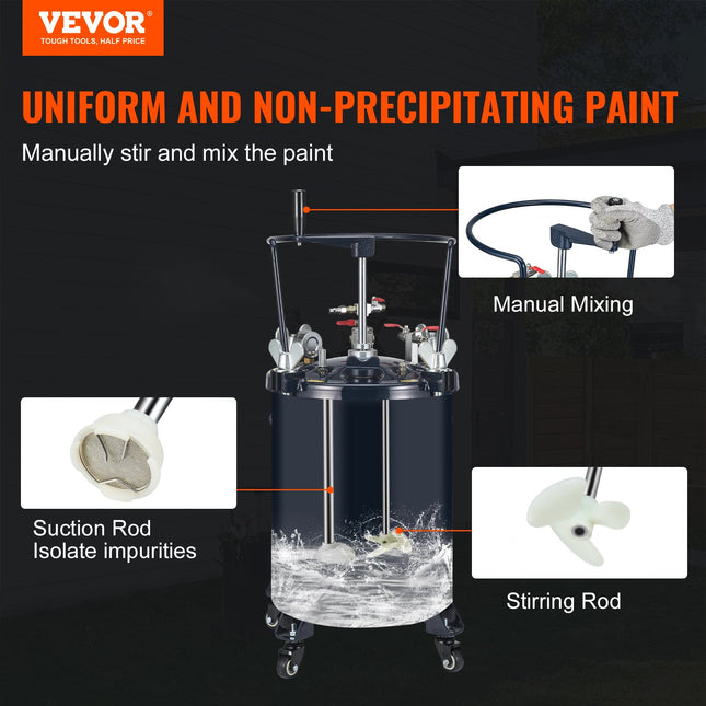 Dažų purškimo bakas VEVOR JY-SD30L, 30 l