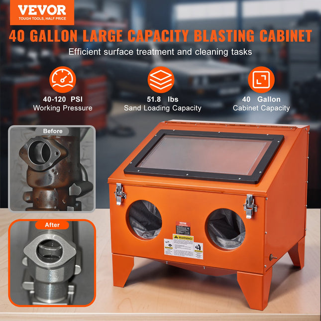 Smėliavimo kamera VEVOR SBC150, 151,4 l
