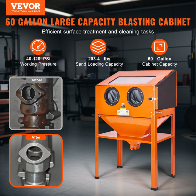 Smėliavimo kamera VEVOR SBC200, 227,1 l