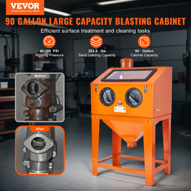 Smėliavimo kamera VEVOR SBC220BF, 340,7 l