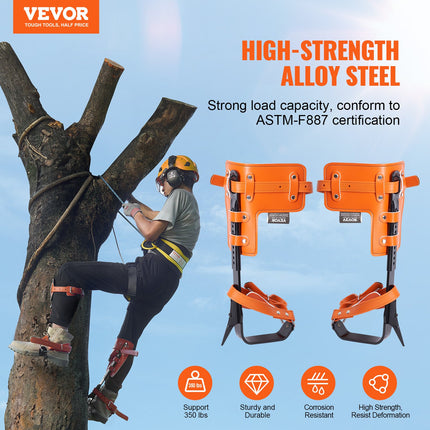 Medžių laipiojimo nagai VEVOR ROPE-G-006, 158 kg keliamoji galia