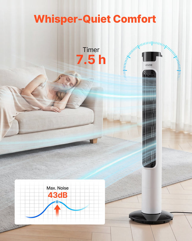 Bokštinis ventiliatorius VEVOR LG38-01R, 50 W