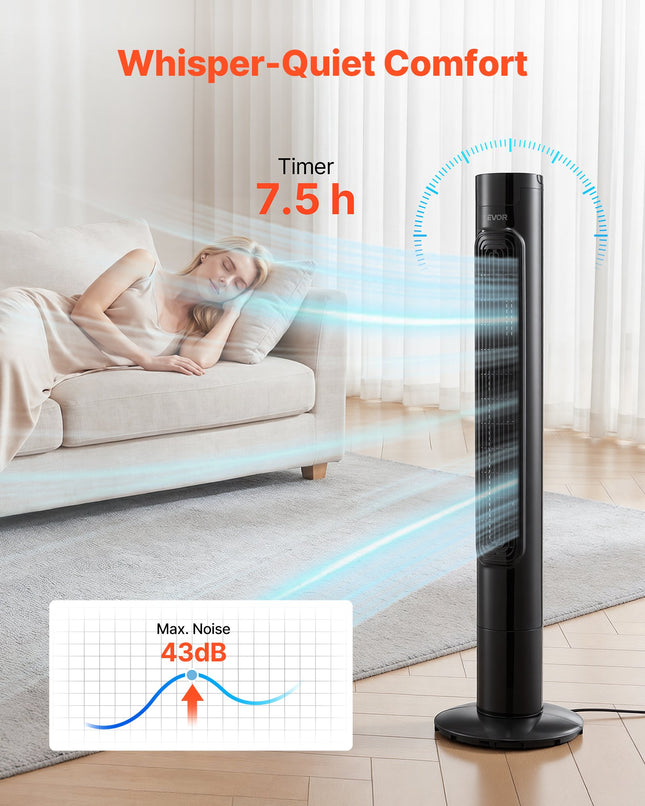 Bokštinis ventiliatorius VEVOR LG38-01R, 50 W