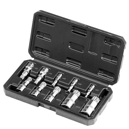 XZN galvučių su antgaliais rinkinys VEVOR 10PCS 10M, M4-M18