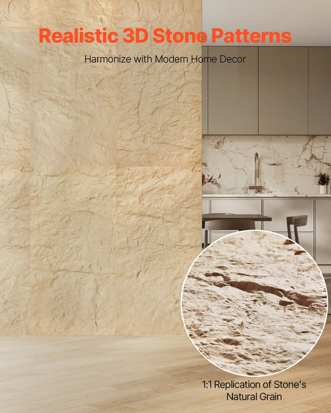 3D sienų panelės VEVOR MRS-206, 2,97 m²