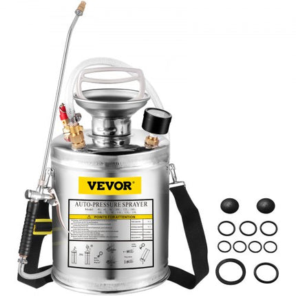 Nerūdijančio plieno purkštuvas VEVOR, 4 l