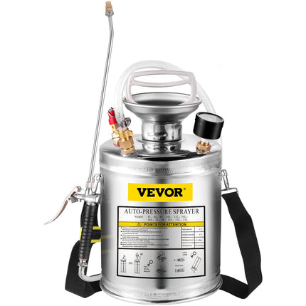 Nerūdijančio plieno purkštuvas VEVOR, 4 l