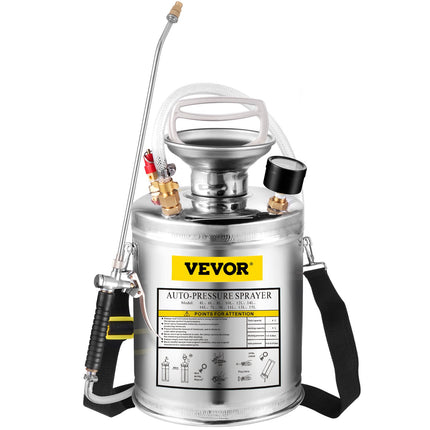 Nerūdijančio plieno purkštuvas VEVOR, 4 l