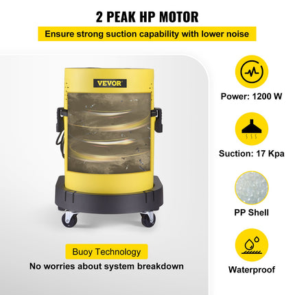 Plaunamas dulkių siurblys VEVOR VV-VC-220V, 1200 W