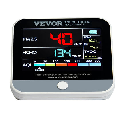 Oro kokybės matuoklis VEVOR DM306, 8-in-1