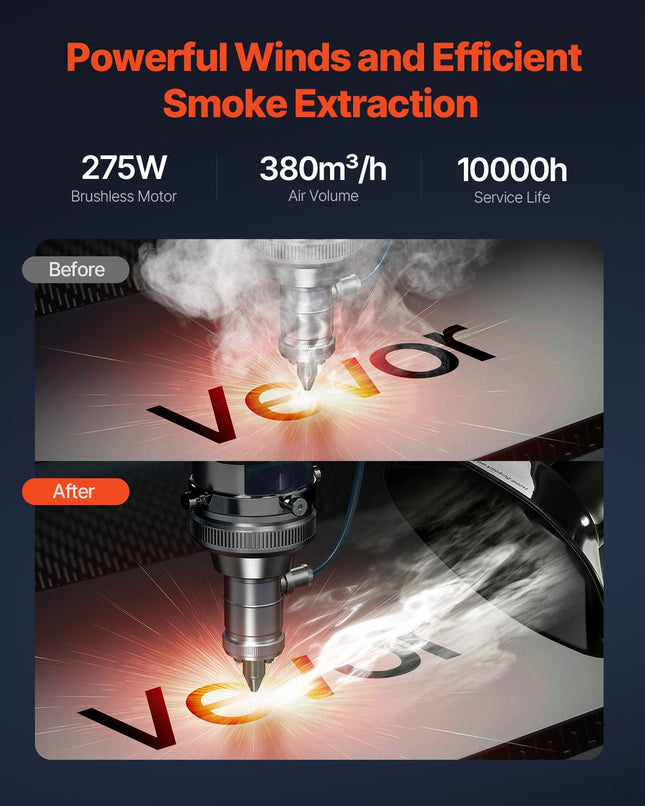 Litavimo dūmų sutraukėjas VEVOR DX2000, 275 W