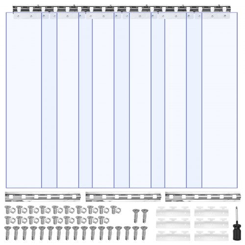 PVC juostinė užuolaida VEVOR MS-0012, 0,9 x 2,1 m
