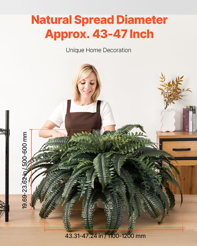 Dirbtinis papartis VEVOR XH-G03, 121,9 cm