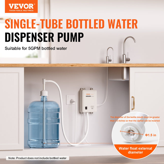 Vandens pompos sistema VEVOR 18,9 l talpoms, 2,5 l/min