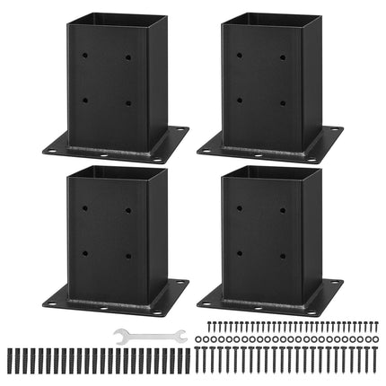 Kolonų atramos VEVOR QB-6in-4, 142x142 mm, 4 vnt.