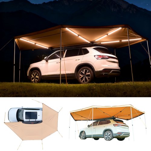 Automobilinė markizė VEVOR ATSA27020PLUS-4LED, 270 laipsnių, 10.9 m²