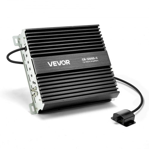 Vienkanalis automobilinis garso stiprintuvas VEVOR CB-1200D-C, 1200W RMS