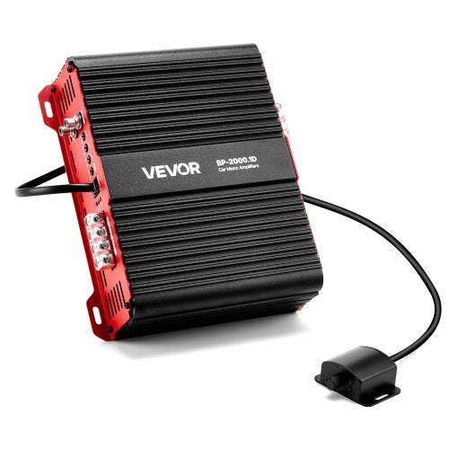 Automobilinis vieno kanalo stiprintuvas VEVOR BP-2000.1D, 2000W RMS