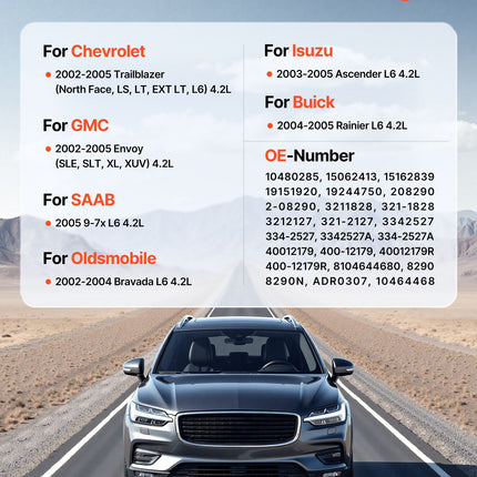 Automobilio generatorius VEVOR 10480285, Chevrolet Trailblazer 4.2L