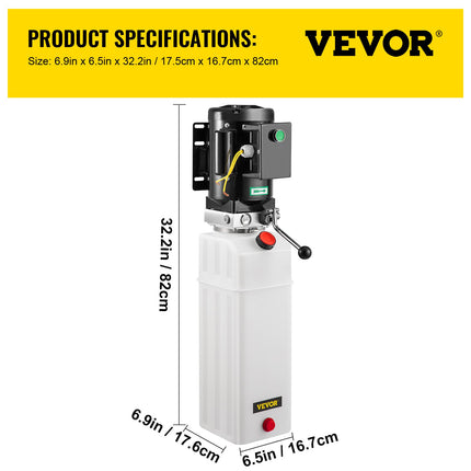 Hidraulinė stotelė automobilių keltuvui VEVOR 6L, 2.2 kW