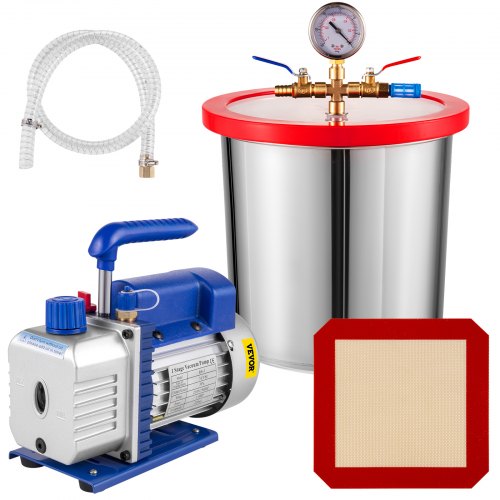 Vakuuminis siurblys su kamera VEVOR 3 CFM 1/4HP, 12 l talpa