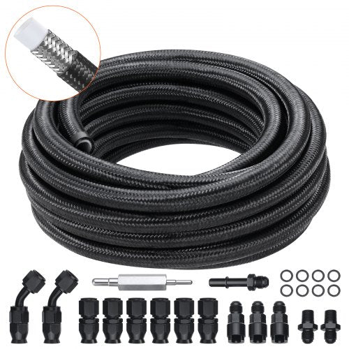 Kuro žarnų komplektas VEVOR PTFE-6AN-25ft, 7,62 m