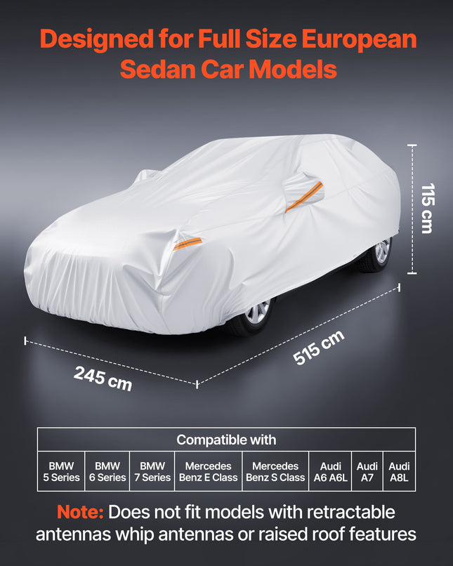 Automobilio uždangalas VEVOR SXYLMCYJCDA, 515x245x115 cm