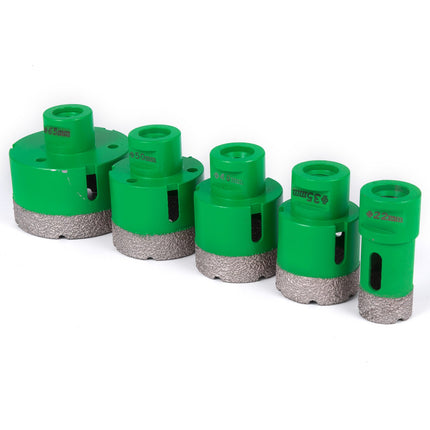 Deimantinių karūnų rinkinys VEVOR, 5 vnt., 22-65 mm, M14