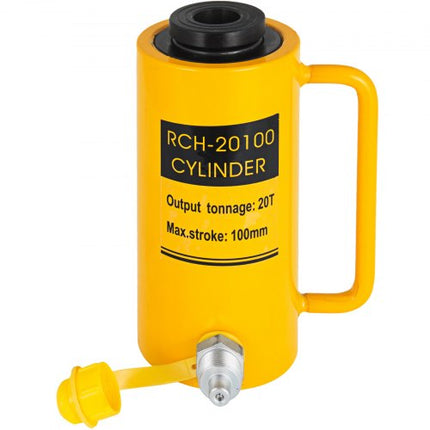 Tuščiaviduris hidraulinis cilindras VEVOR 20T, 100 mm eiga