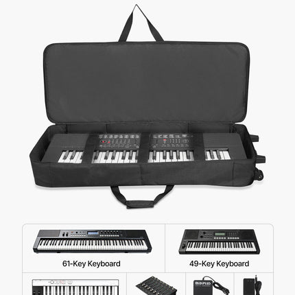 Klaviatūros dėklas VEVOR ZL-SND-0684, 88 klavišų instrumentams