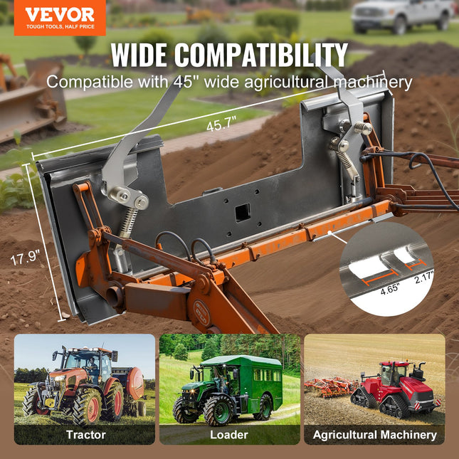 Mini krautuvo prikabinimo plokštė VEVOR XSJ-24-N011, 9,5 mm storio