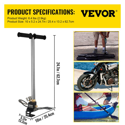 PCP aukšto slėgio pompa VEVOR 3-Stage, 4500 psi
