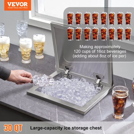 Įmontuojama ledo talpa VEVOR FG-SKU1, 28,5 l