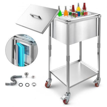 Mobili ledo dėžė-vežimėlis VEVOR ICB-FR201412, 31 l talpa