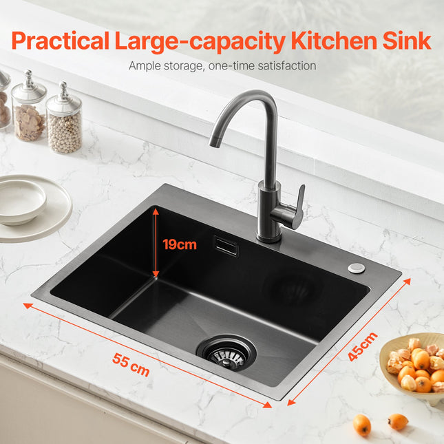Virtuvinė plautuvė VEVOR T5545019RB0, 55 cm